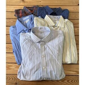 Paul Frederick Lot of 5 Button Down Dress Shirt Size 2XL Men’s Multicolor